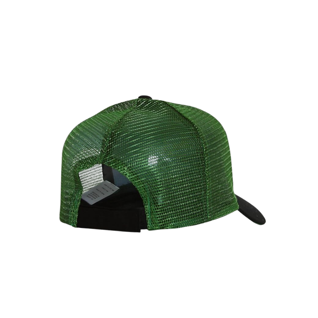 John Deere Men's Adjustable Trucker Green Black Cap