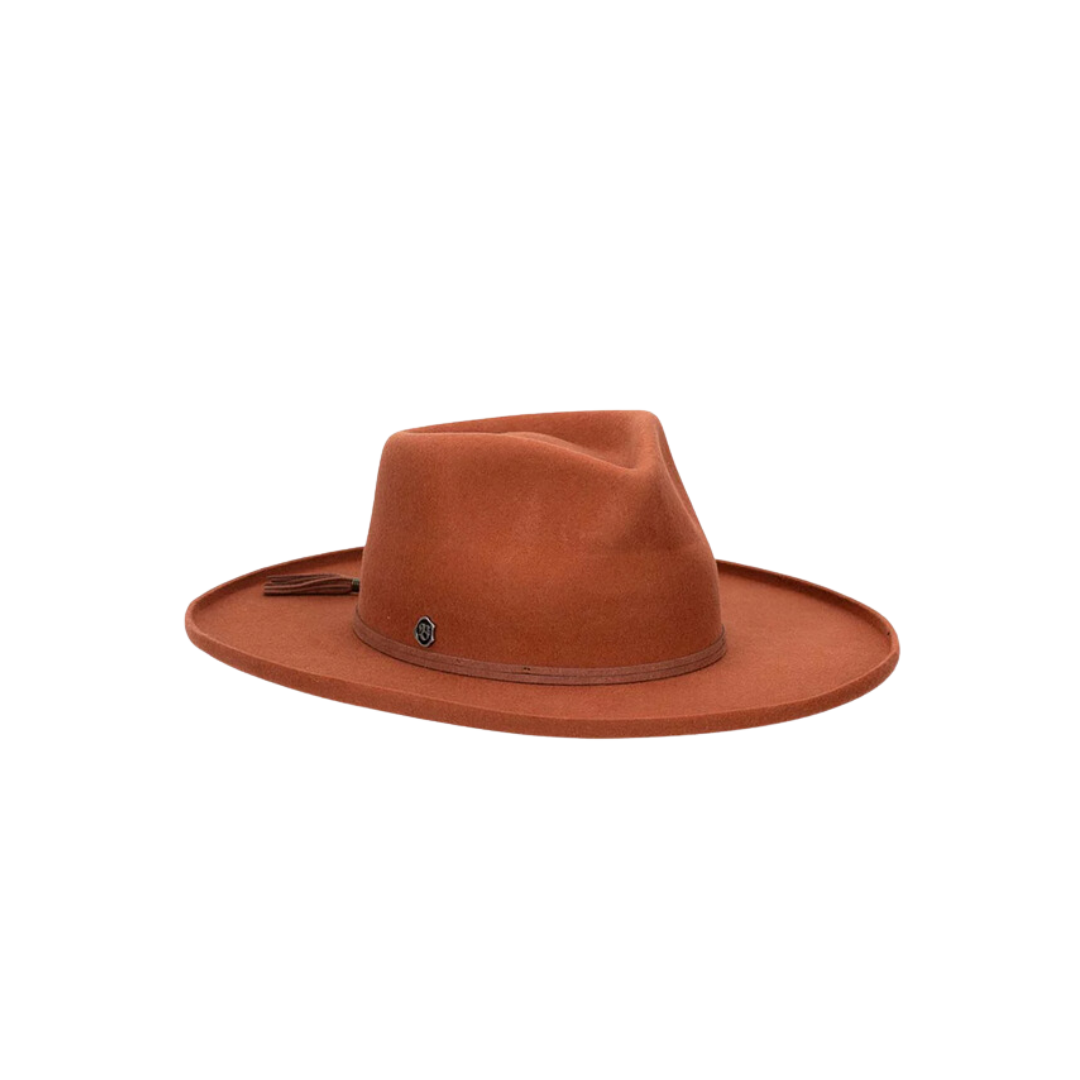 Milano Women's Biltmore Rebel Heart Adjustable Wools Rust Hat