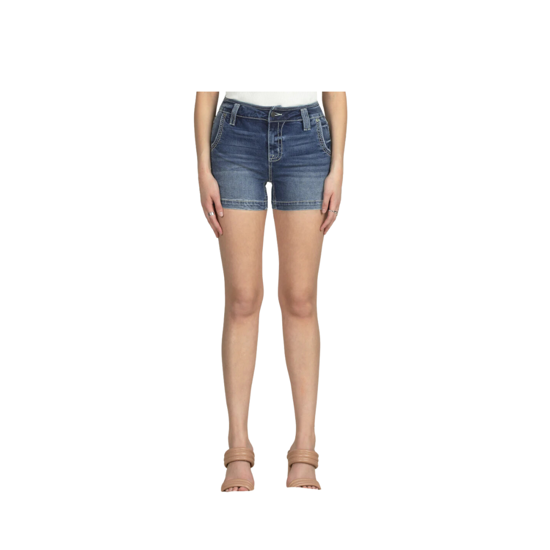 Miss Me Women's High Trouser Medium Wash Shorts