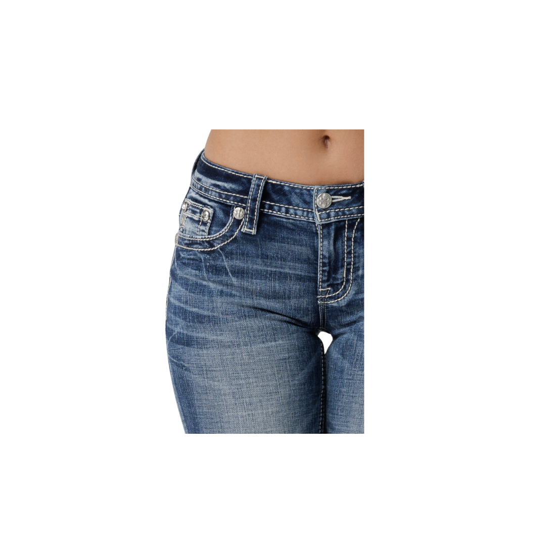 Miss Me Women's Autumn Rhapsody Bootcut Medium Wash Jeans