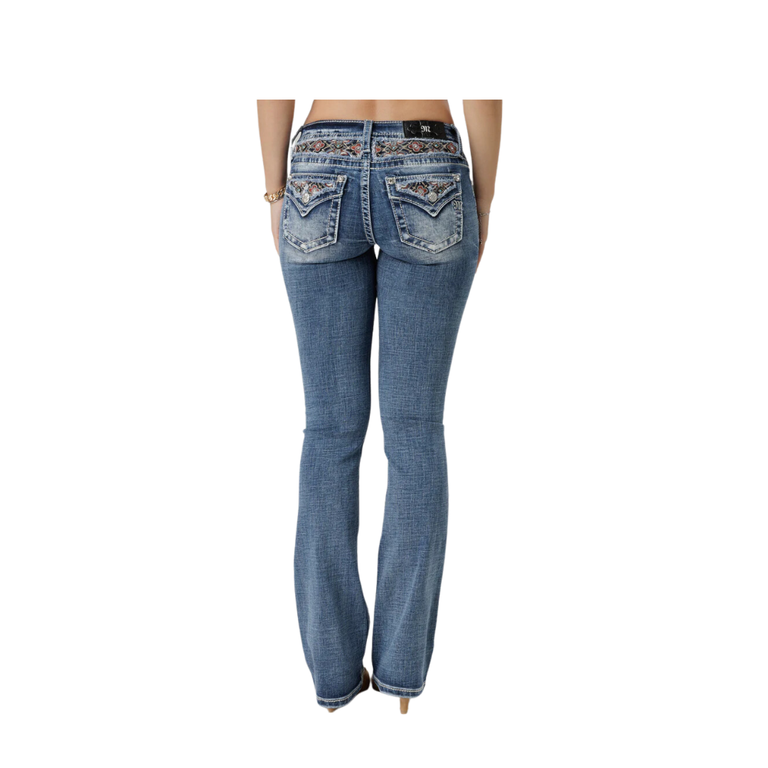 Miss Me Women's Autumn Rhapsody Bootcut Medium Wash Jeans
