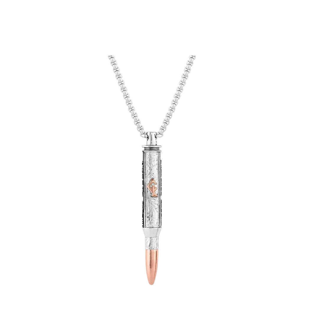 Montana I'll Cover You Sniper Bullet Necklace