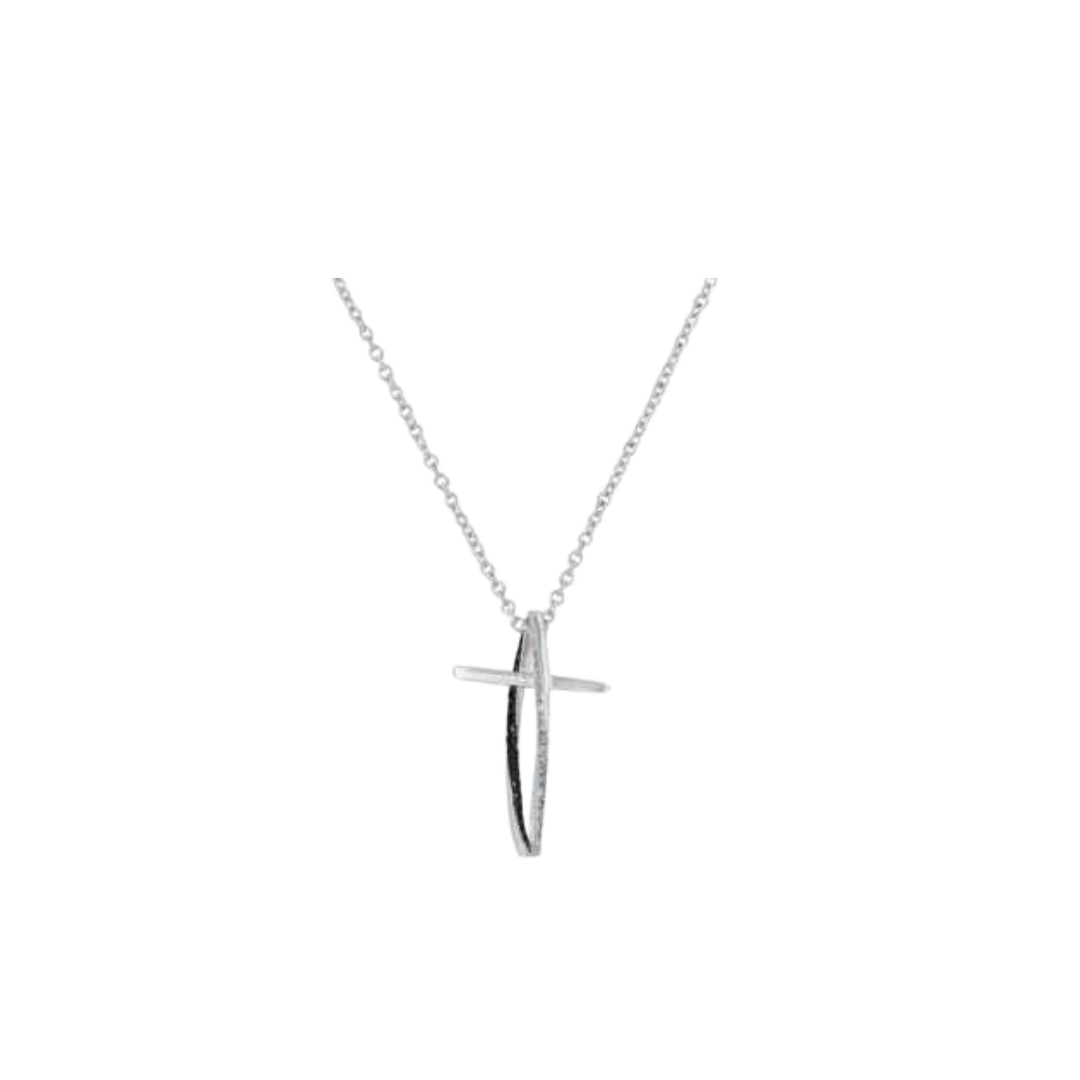 Montana Women's Silversmiths Faith In Motion Cross Necklace