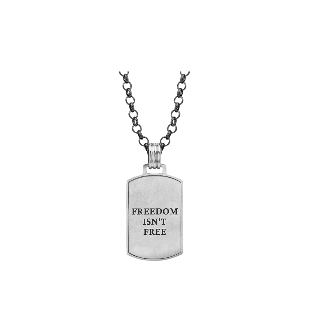 Montana Men's Silversmiths Independence Day Flag Necklace