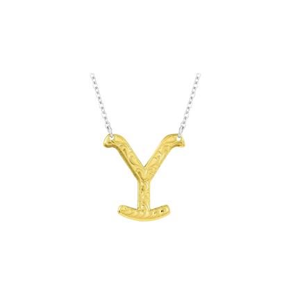 Montana Silversmiths Yellowstone Brand Gold Necklace