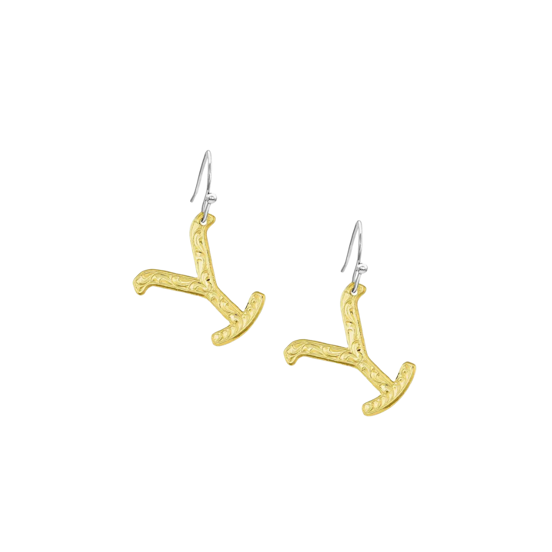 Montana Women's Silversmiths Y Yellowstone Brand Earrings