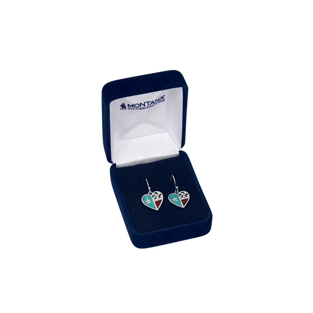 Montana Women's Love for Texas Earrings