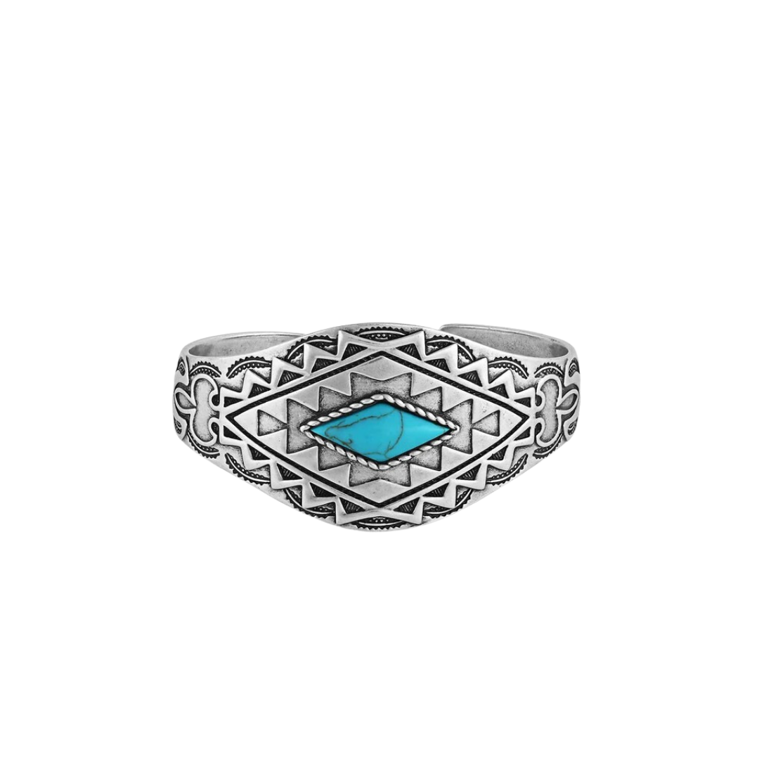 Montana Women's Silversmith Blanket Statement Turquoise Cuff Bracelet