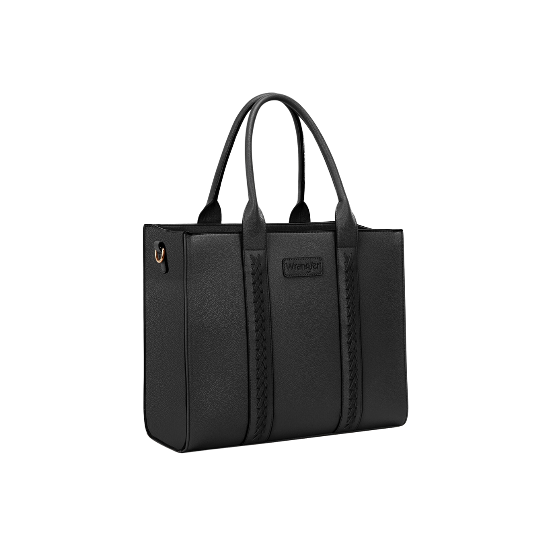 Wrangler Women's Carry All Black Tote Crossbody