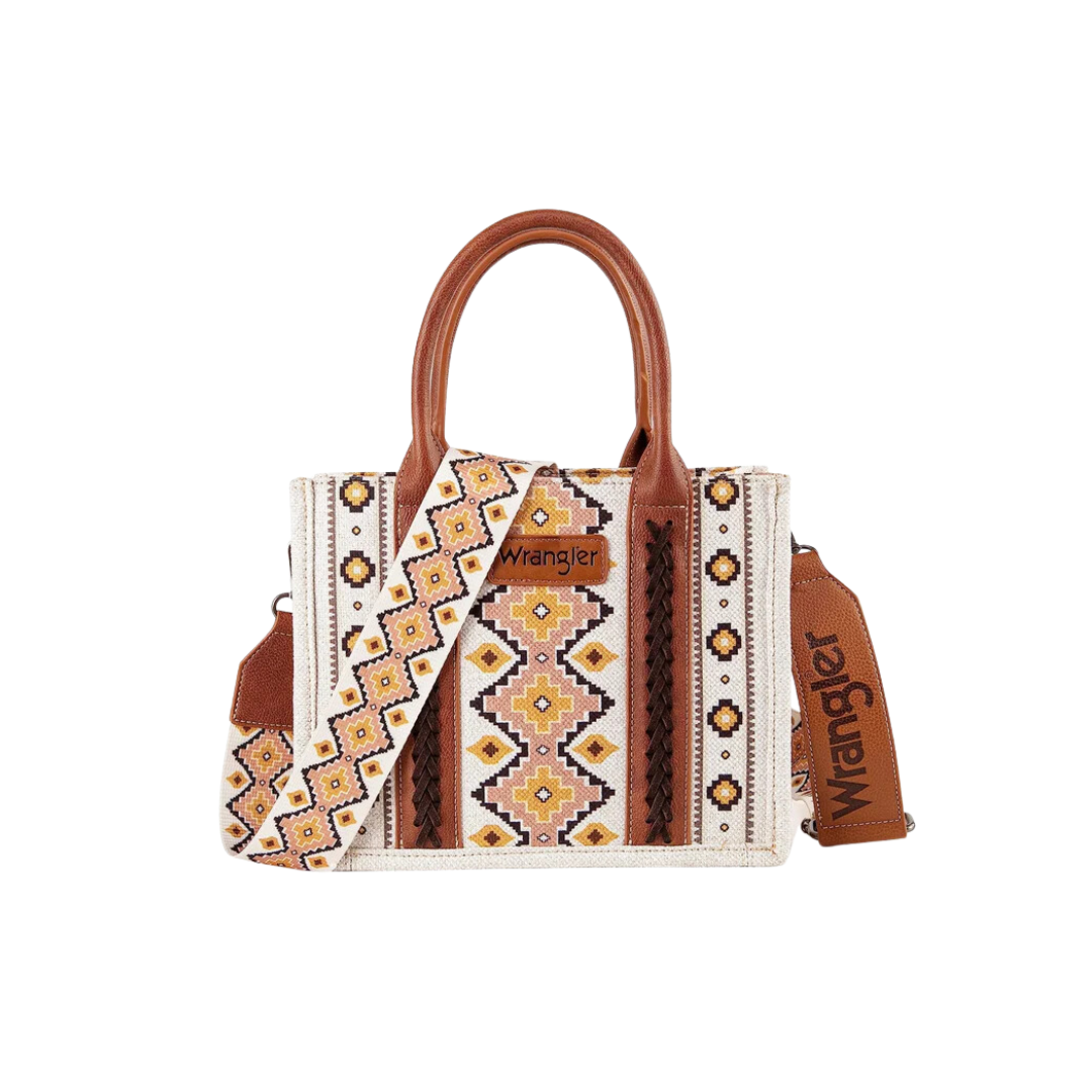 Wrangler Women's Southwestern Art Print Mini Zip Coffe Card Case