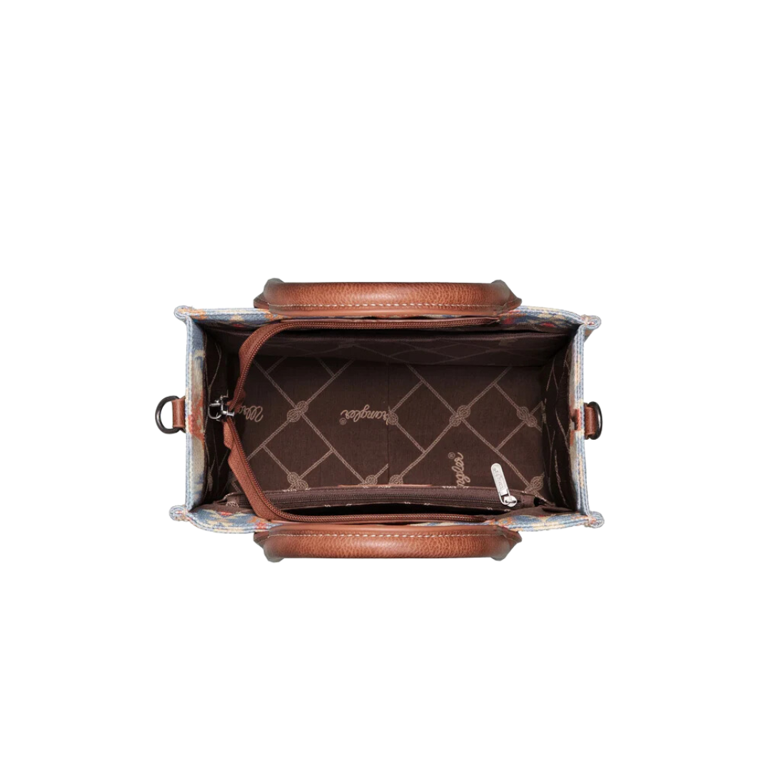 Wrangler Women's Southwestern Art Print Mini Zip Coffe Card Case