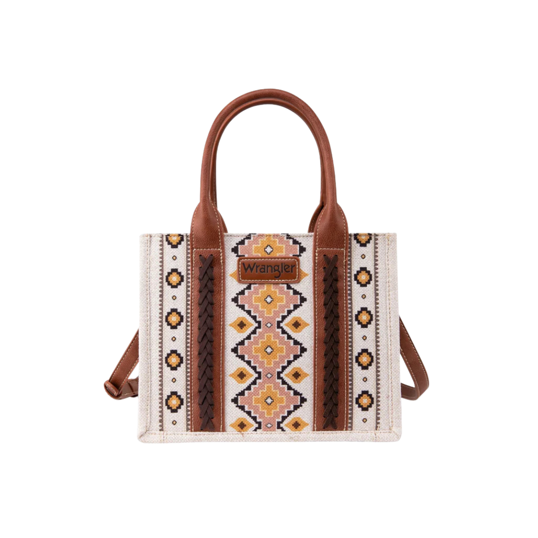 Wrangler Women's Southwestern Art Print Mini Zip Coffe Card Case