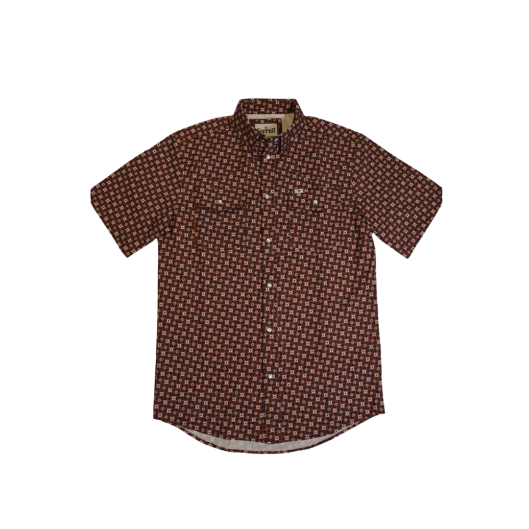 Ferrell Men's The Donics Snap Print Shirt