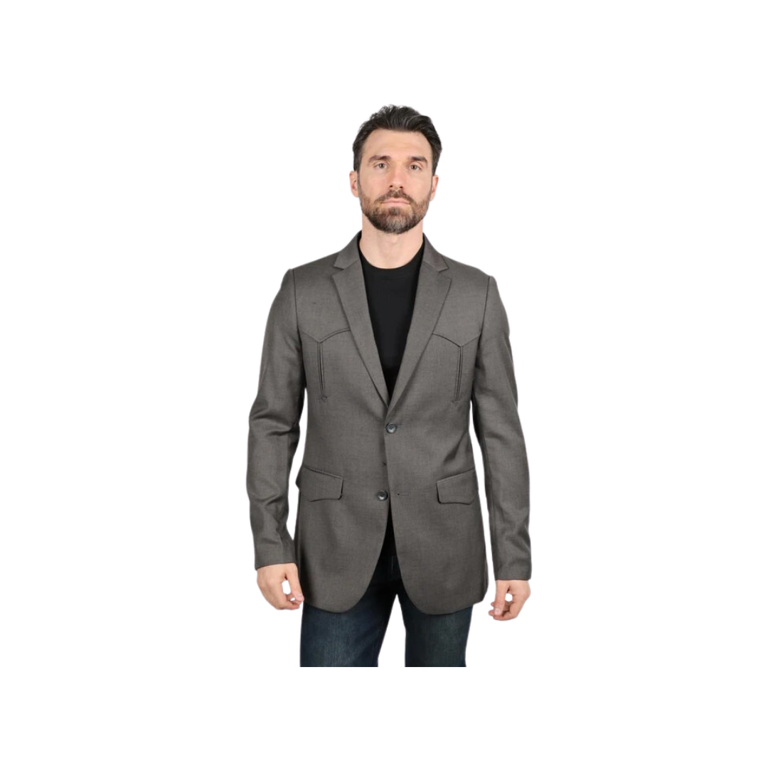 Platini Men's Western With Elbow Patch Sport Coat