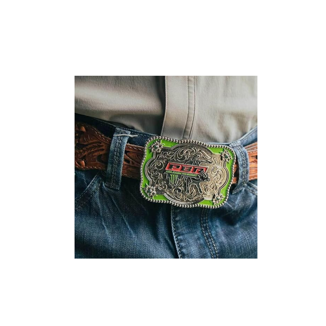 Montana Men's Silversmiths Unleash The Beast Pbr Attitude Buckle