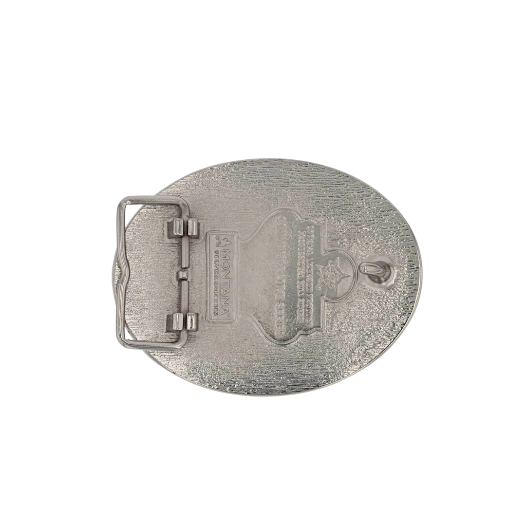 Montana Men's Pbr Open Flames Belt Buckle