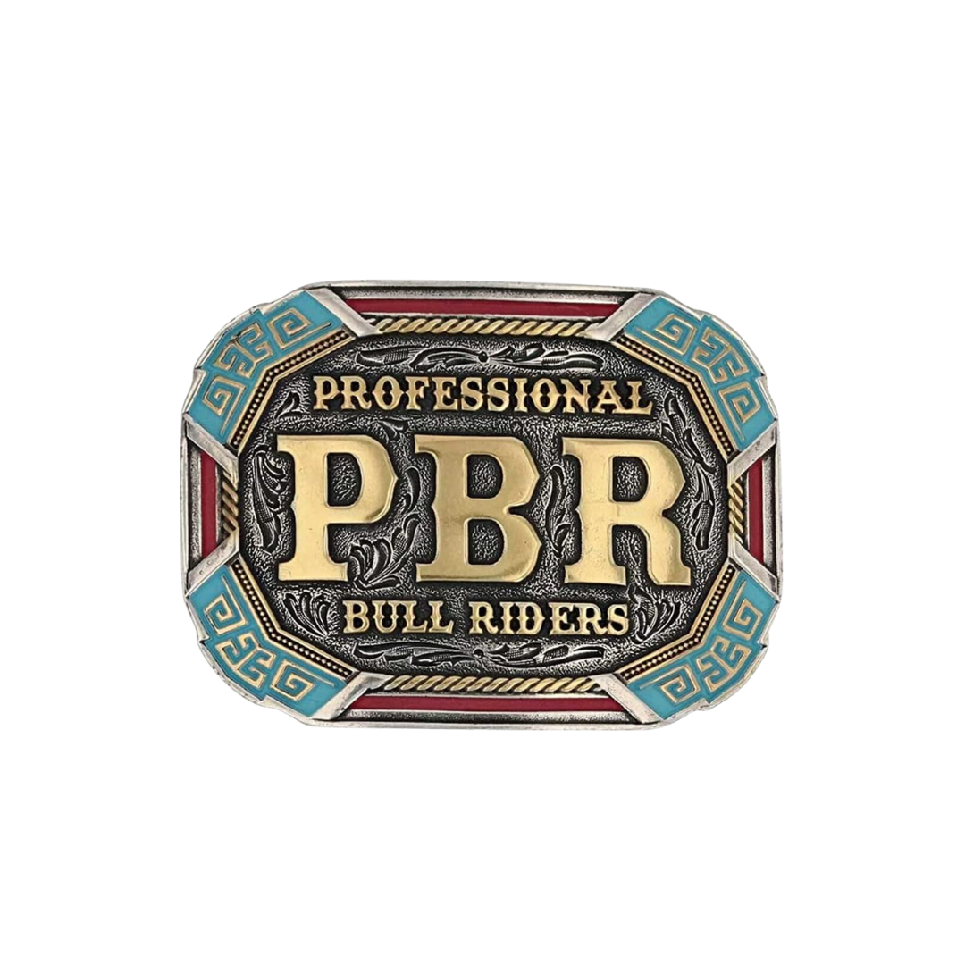 Montana Men's Silversmiths Officially Licensed Pbr Western Belt Buckle