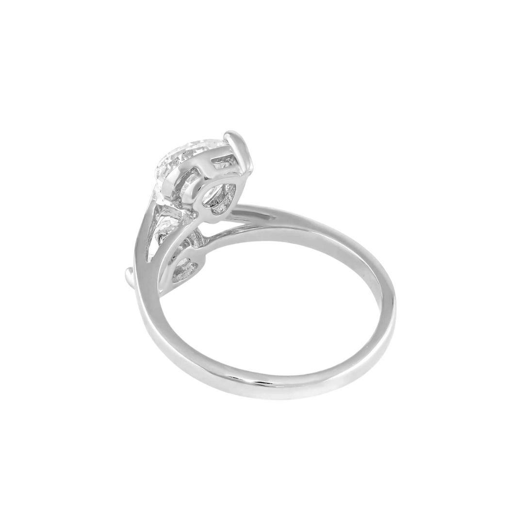 Montana Women's Lily Pad Crystal Wrap Ring