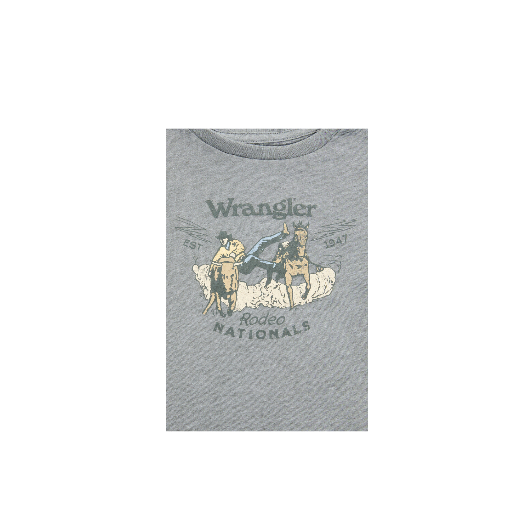 Wrangler Infant Boy's Rodeo Nationals Graphic Grey Tee Shirt