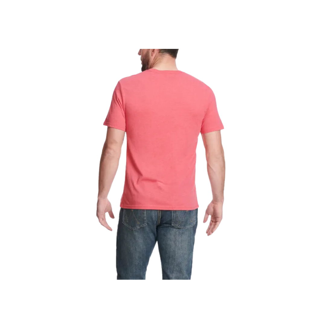 Wrangler Men's Logo Graphic Short Sleeve Stars Stripes Red T Shirt