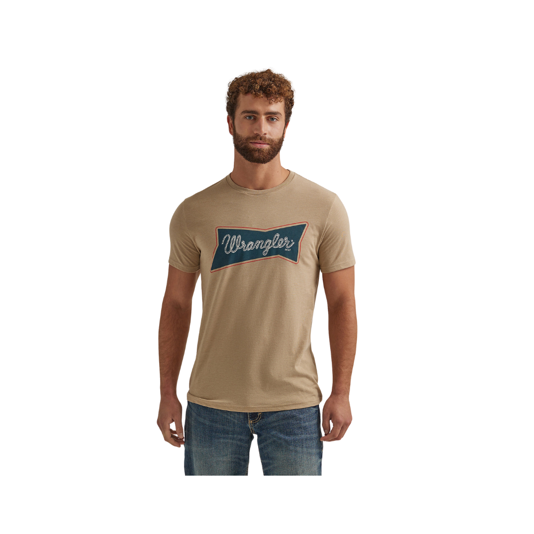 Wrangler Men's Heritage Logo Graphic Trenchcoat Shirt