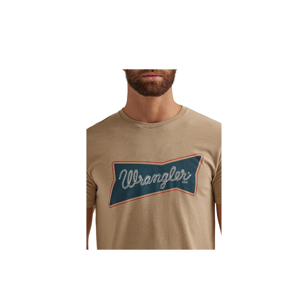 Wrangler Men's Heritage Logo Graphic Trenchcoat Shirt
