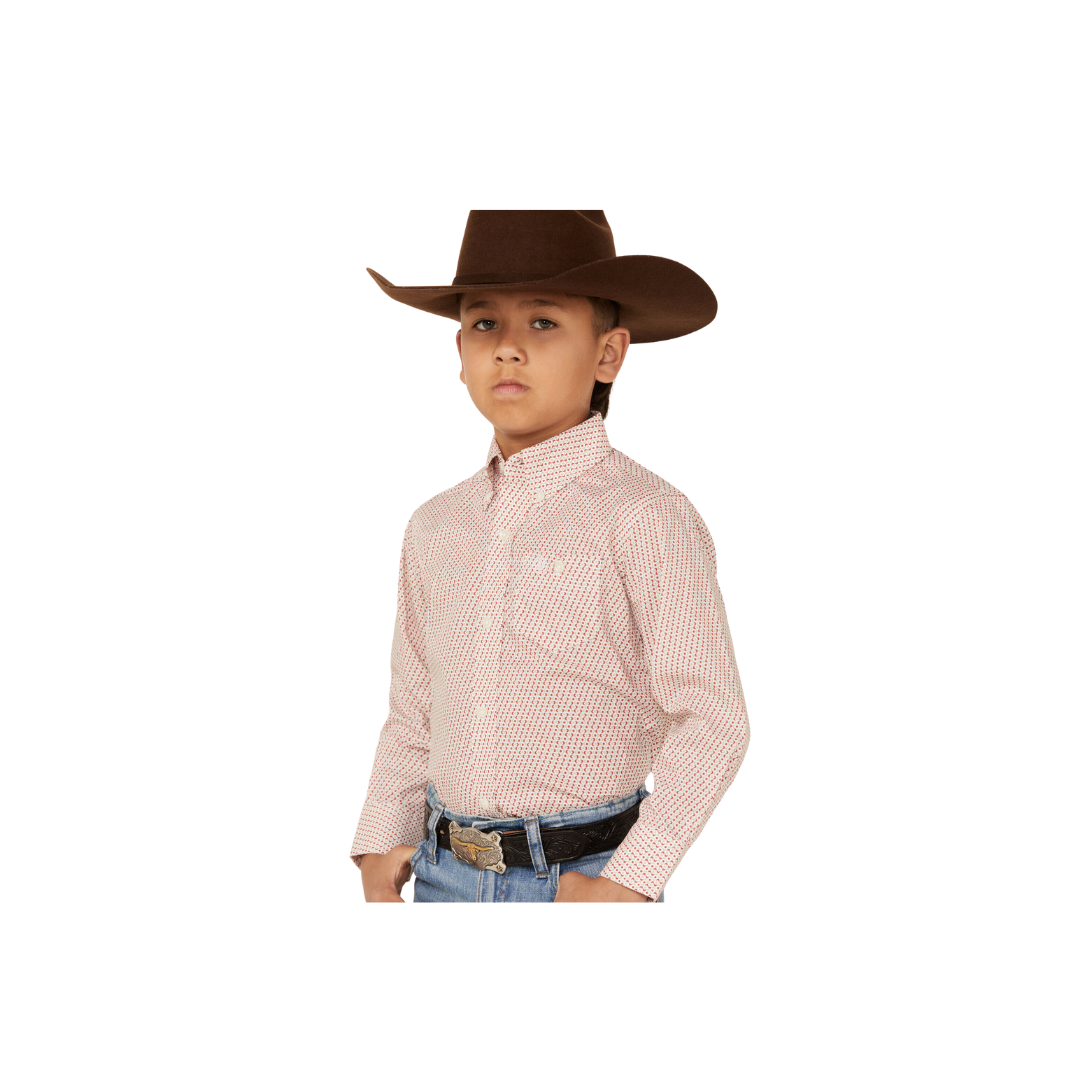 Wrangler Youth Boy's Classic Printed Western Multicolor Shirt