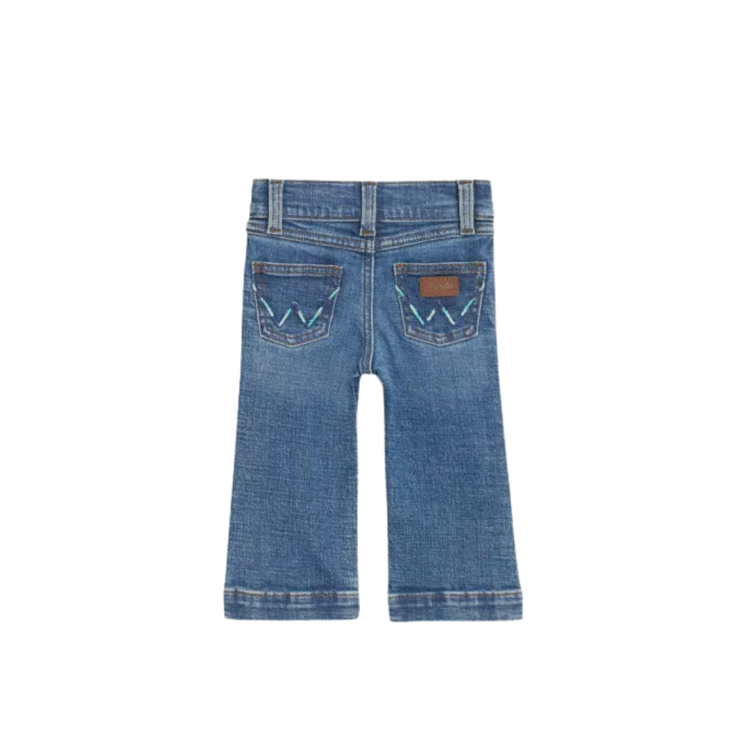 Wrangler Infant Girl's Nancy Medium Wash Medium Blue Jeans