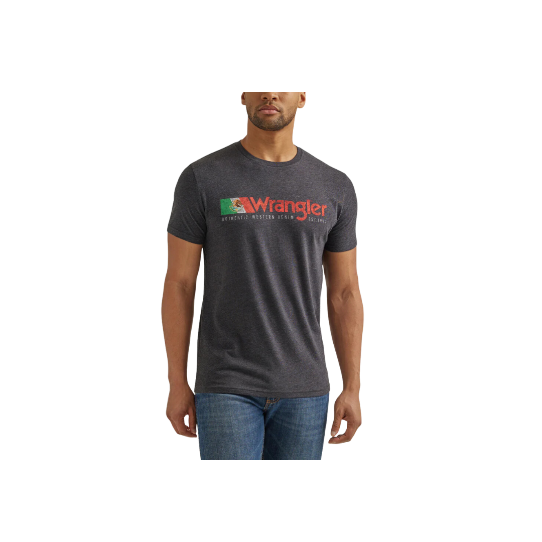 Wrangler Men's Year Round Caviar Heather T Shirt