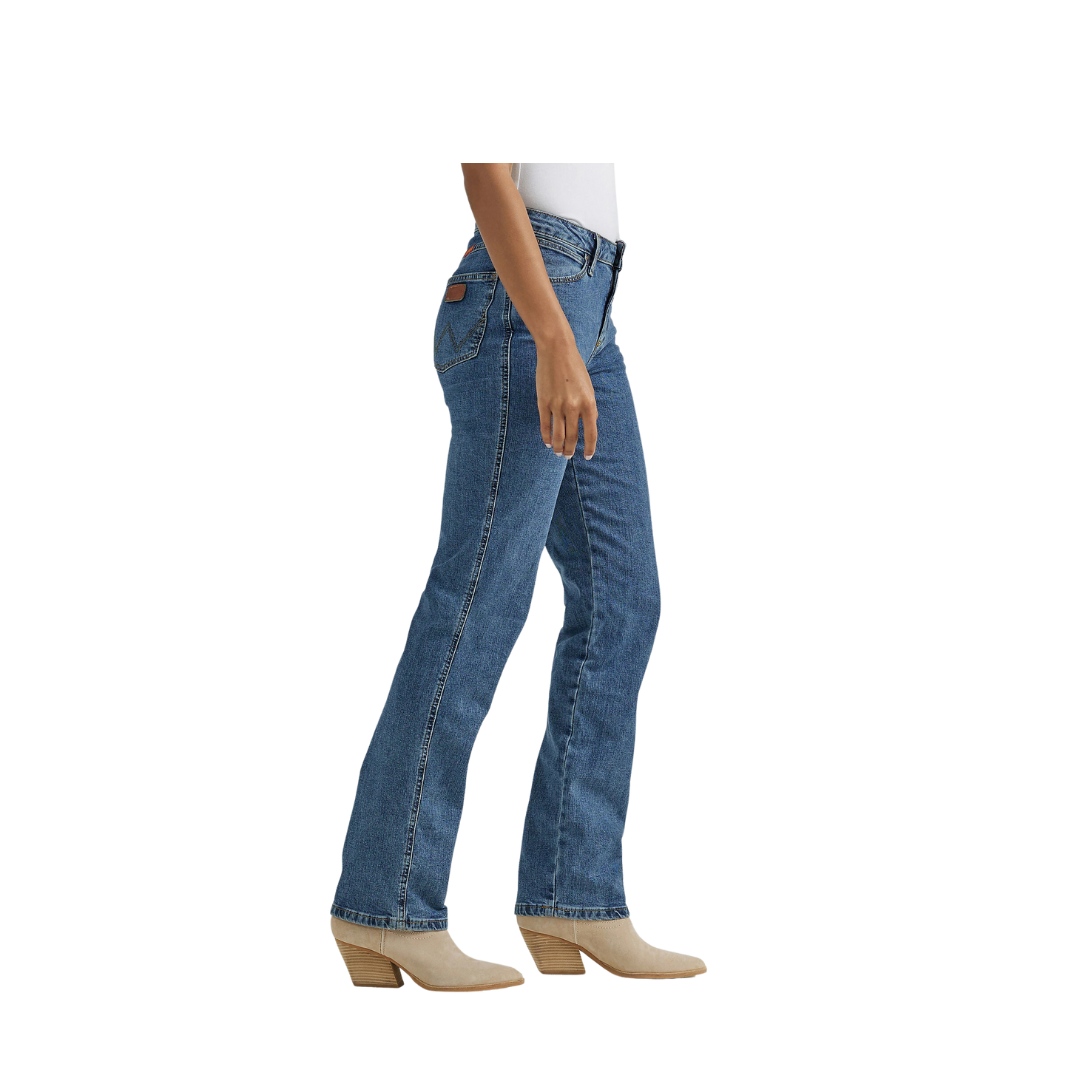 Wrangler Women's Cowboy Cut Slim Fit Stretch Stonewash Jean