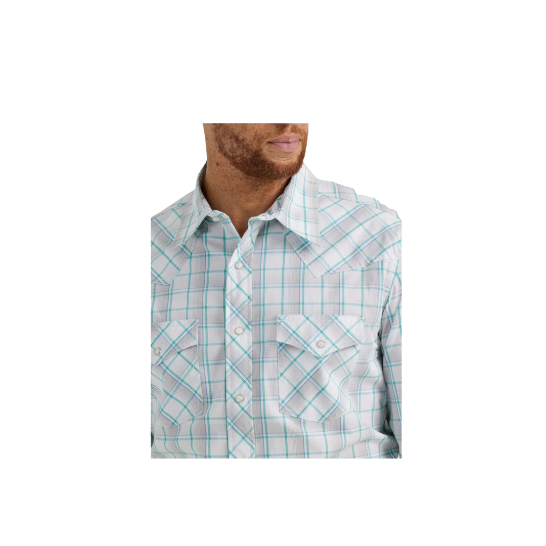 Wrangler Men's 20X Competition Advanced Comfort Snap Long Sleeve Button Up Shirt