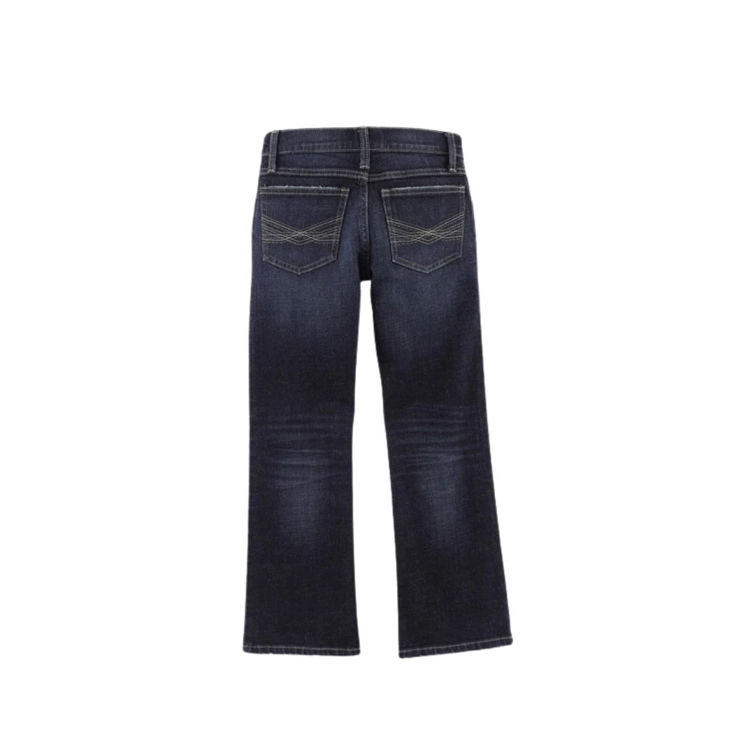Wrangler Youth Boy's Vintage Slim Boot Blue Jeans