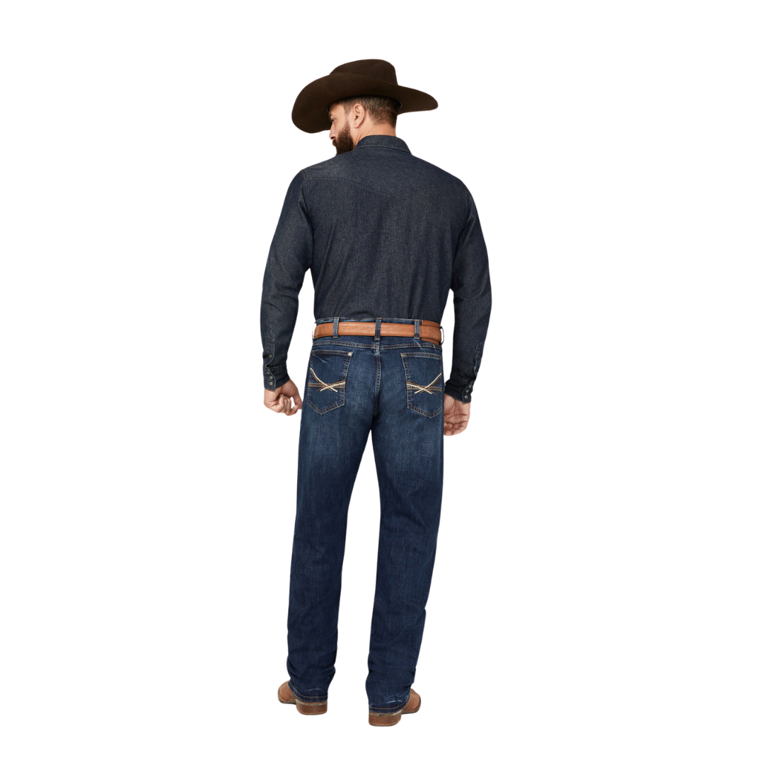 Wrangler Men's Vintage Slim Boot Blue Jeans