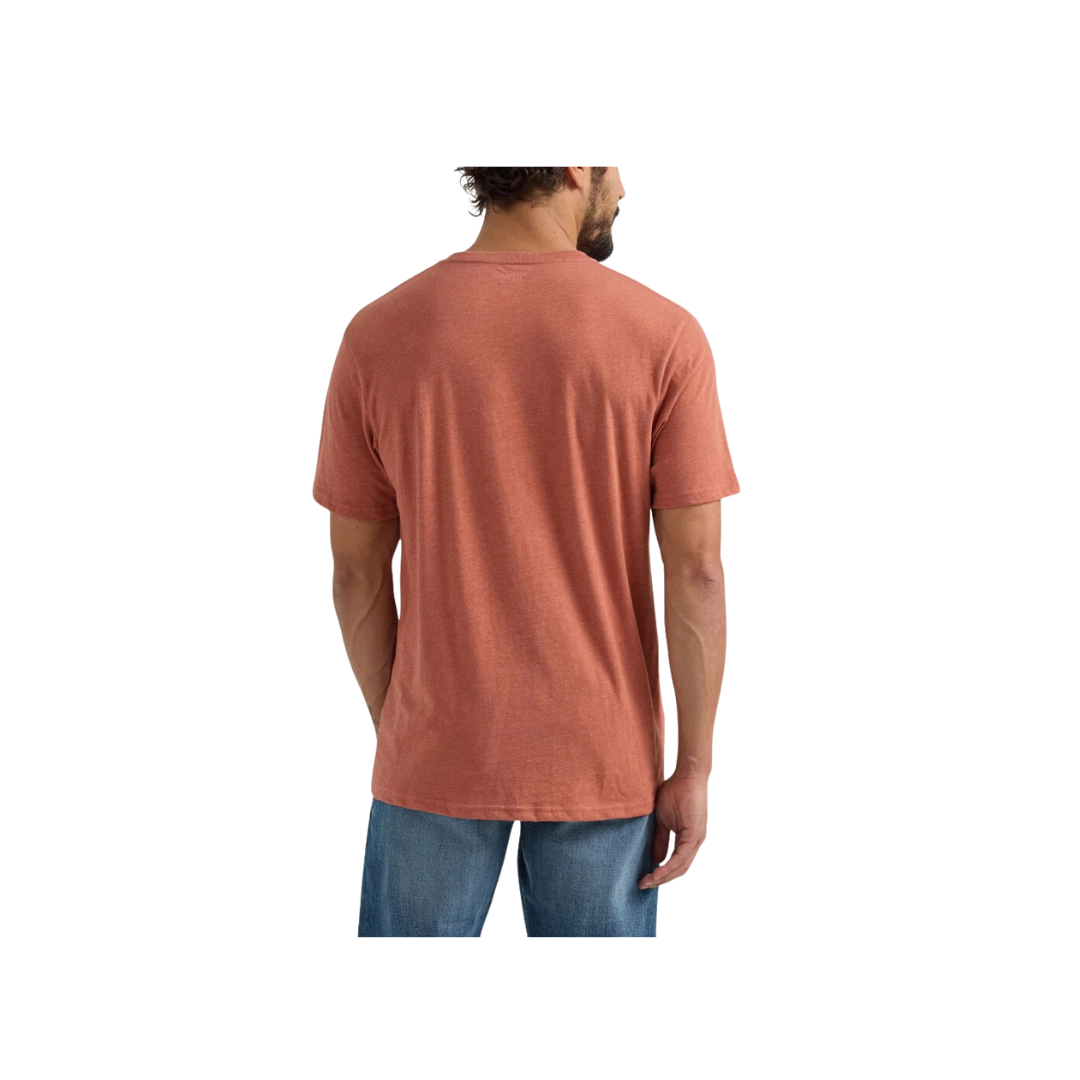 Wrangler Men's Graphic Red Redwood Heather T Shirt