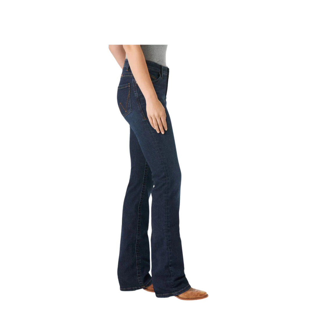 Wrangler Women's Ultimate Riding Boot Cut Willow in Maggie Blue Jean