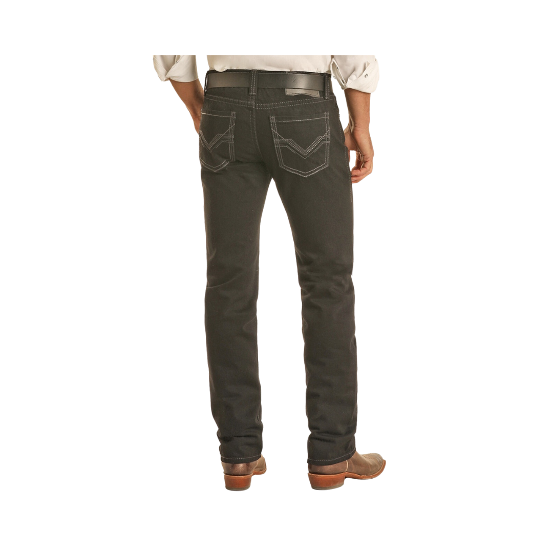 Panhandle Slim Men's Revolver Black Straight Jeans
