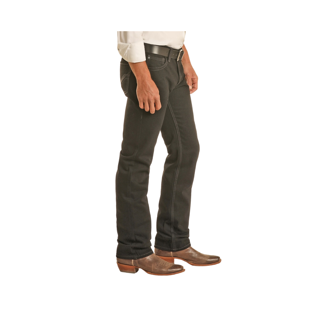Panhandle Slim Men's Revolver Black Straight Jeans