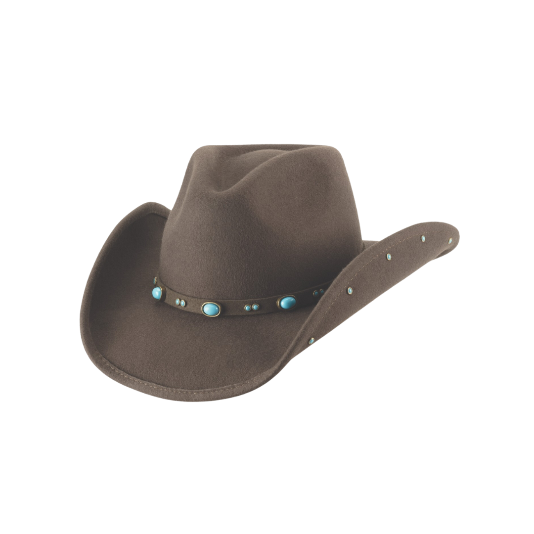 Bullhide Kid's Omaha Chocolate Wool Felt Hats - Western Style