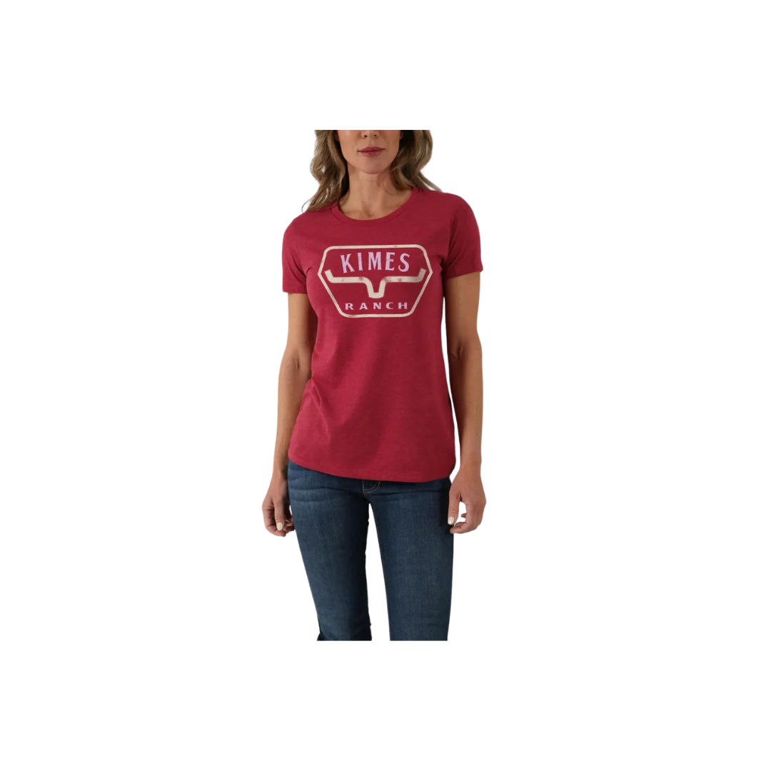 Kimes Ranch Women's Distance Cardinal Tee Shirt