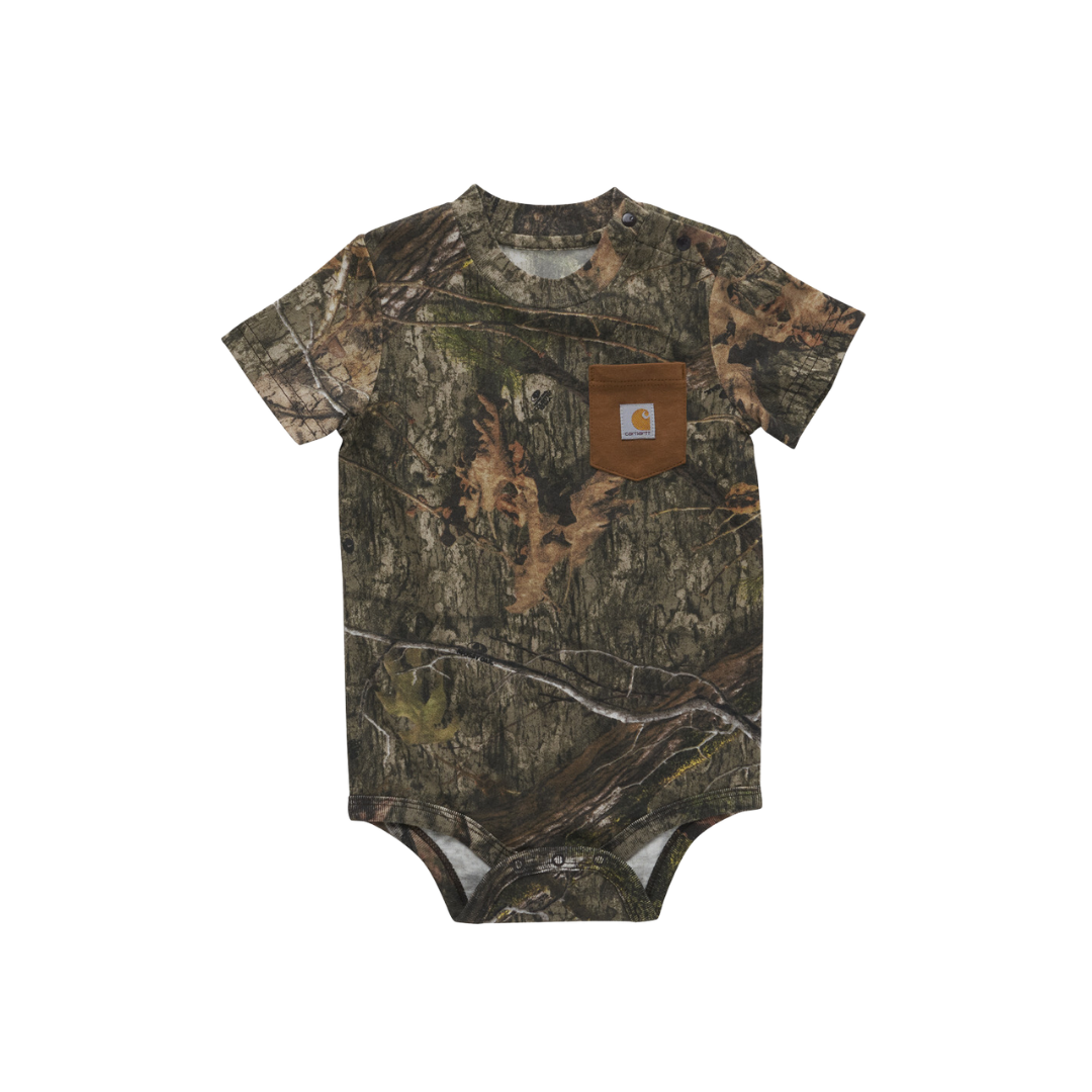 Carhartt Infant Boy's Short Sleeve Pocket Camo Bodysuit