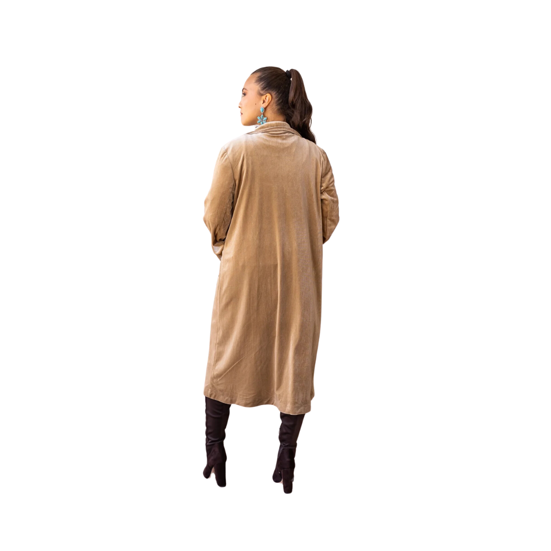 Southern Grace Women's Hard Candy Velvet Beige Jacket