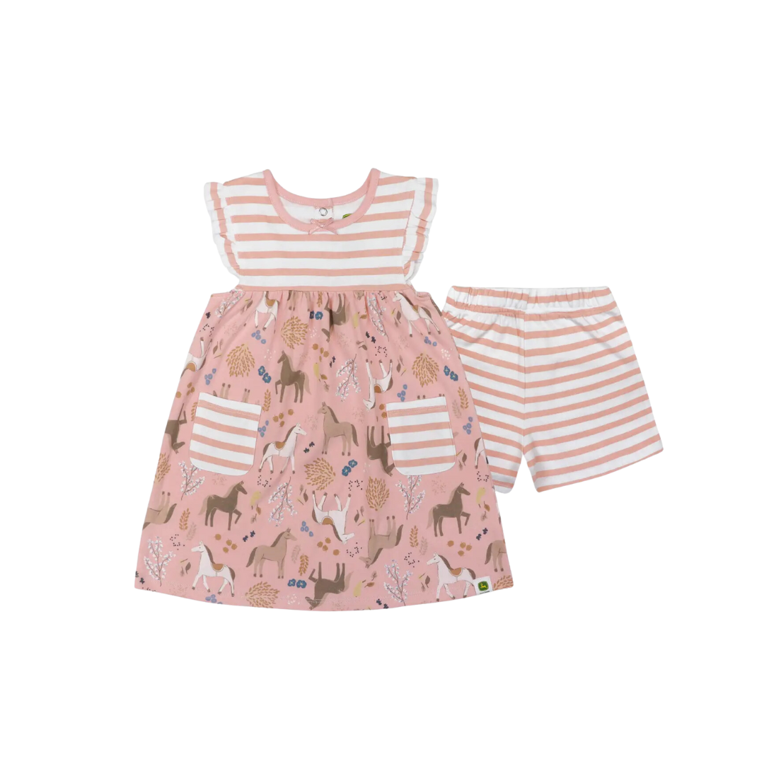John Deere Kid's Toddler Girl's Horse Pocket Dress