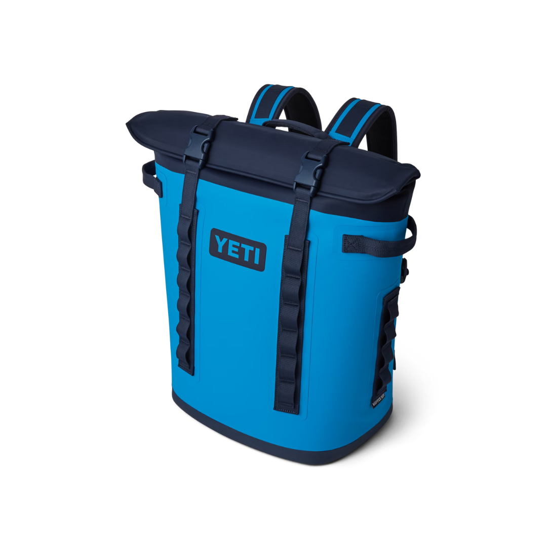 Yeti Hopper M20 Navy Big Wave Blue Backpack Soft Cooler