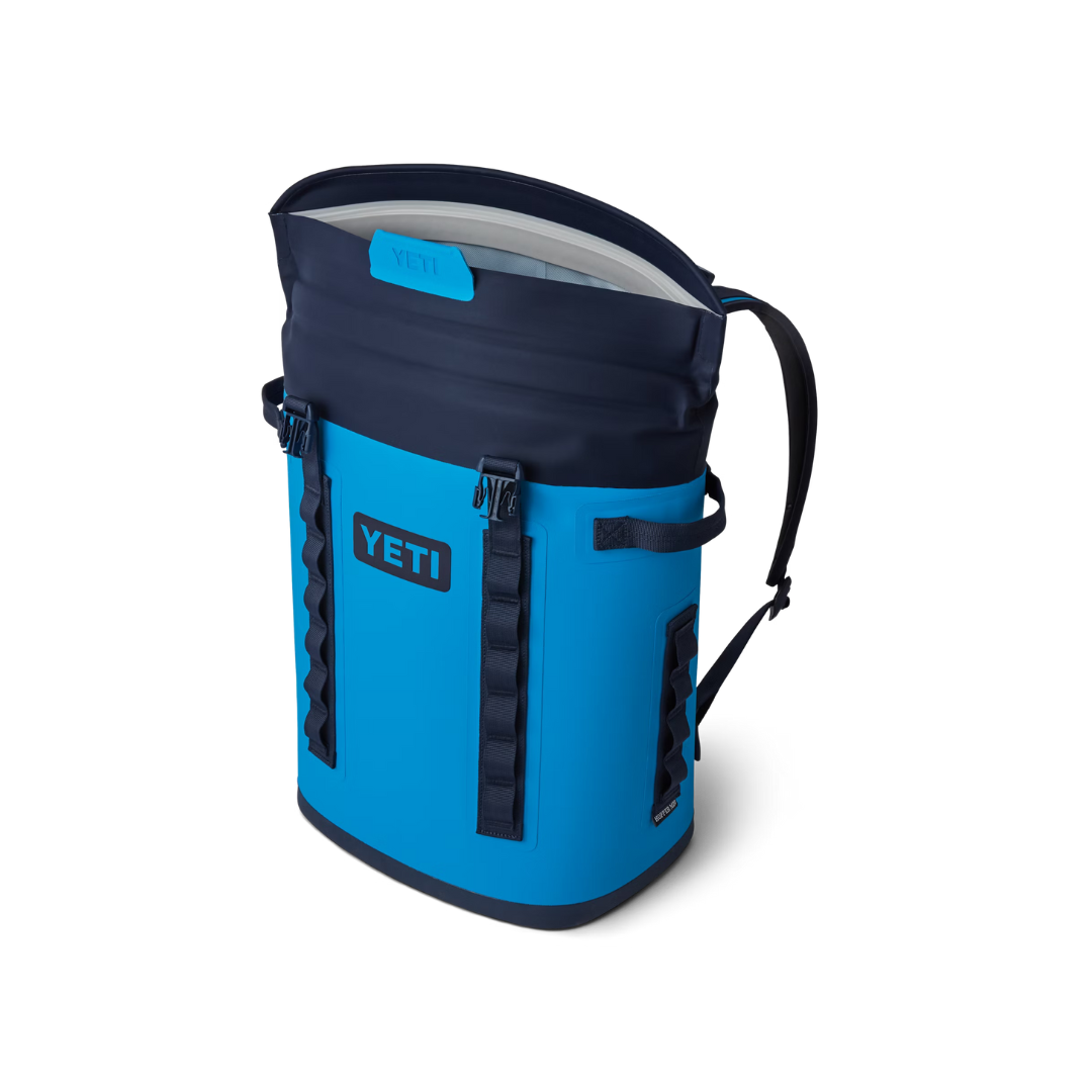 Yeti Hopper M20 Navy Big Wave Blue Backpack Soft Cooler