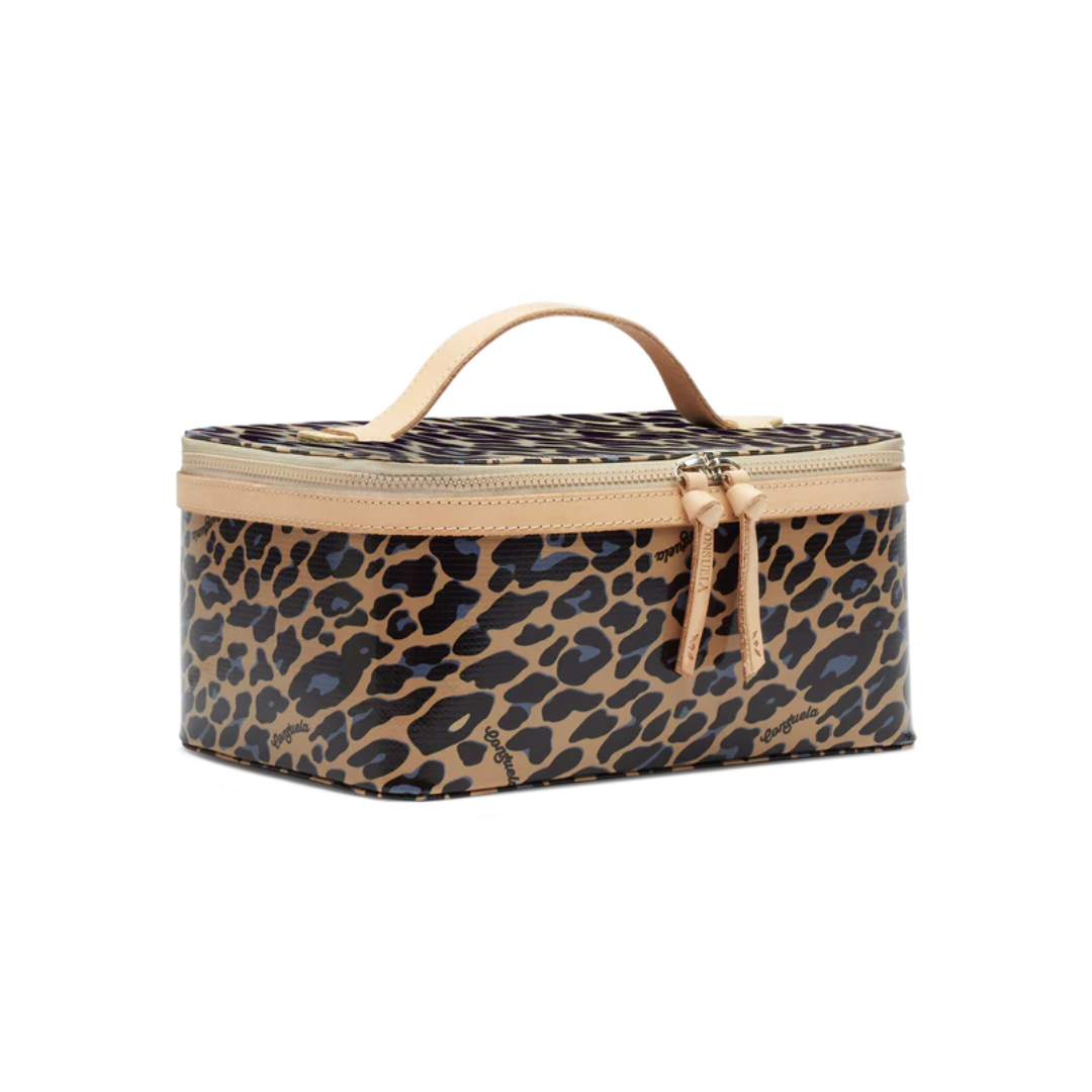 Consuela Women's Blue Jag Train Case Bags