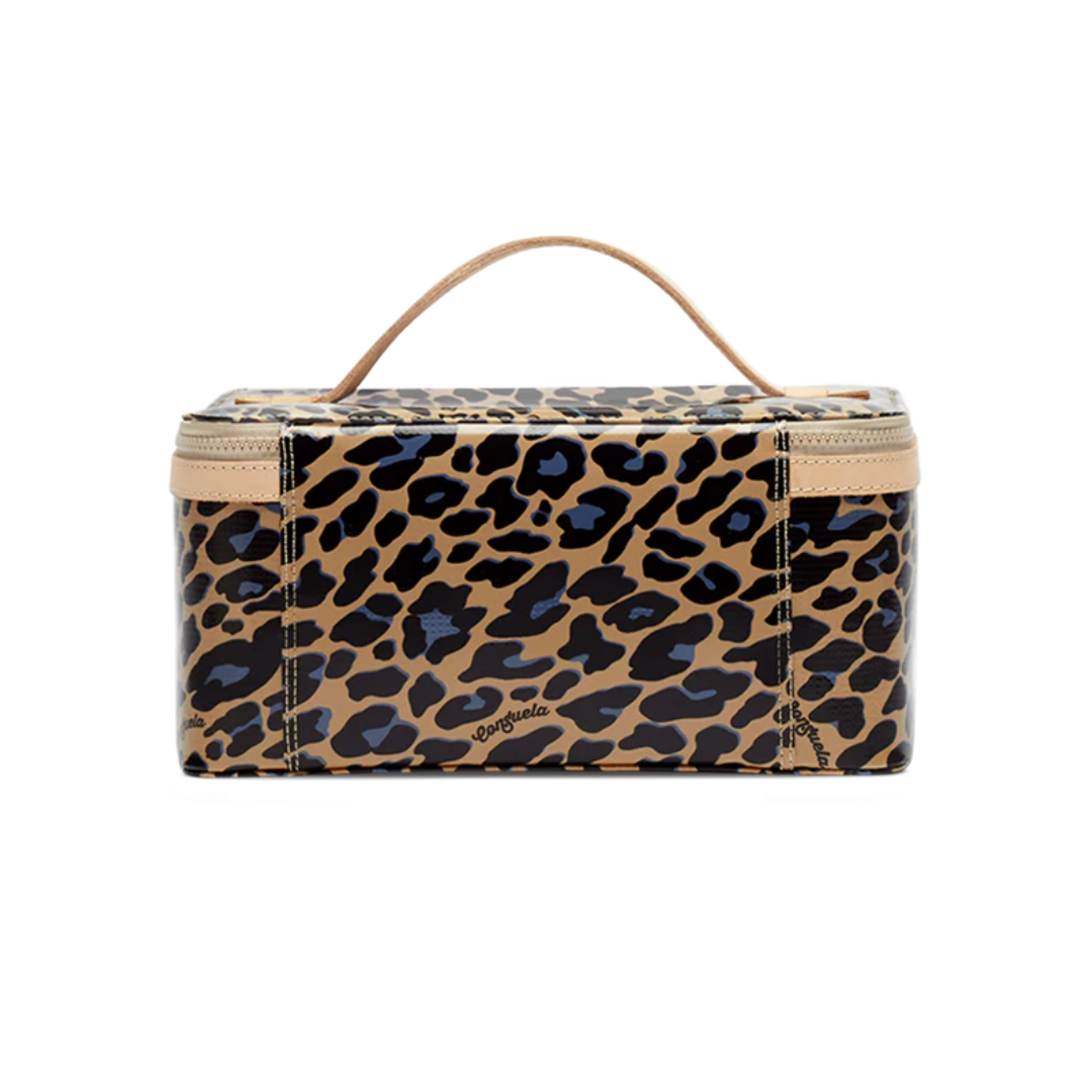 Consuela Women's Blue Jag Train Case Bags
