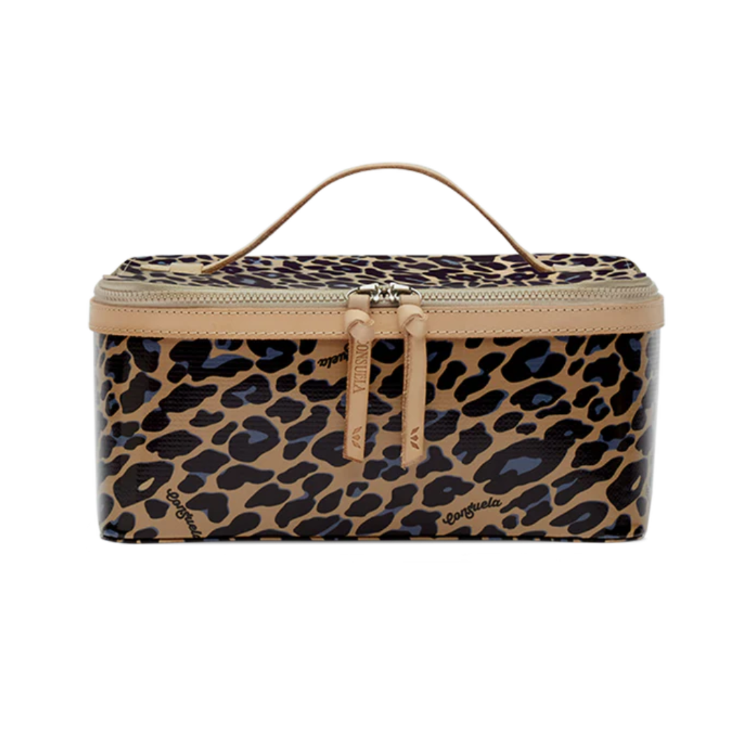 Consuela Women's Blue Jag Train Case Bags
