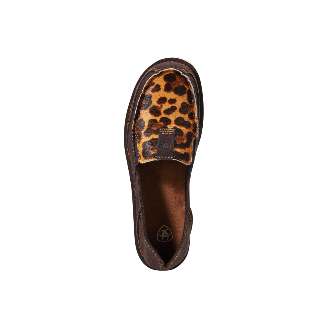 Women's Cruiser Chocolate Suede Leopard Shoes