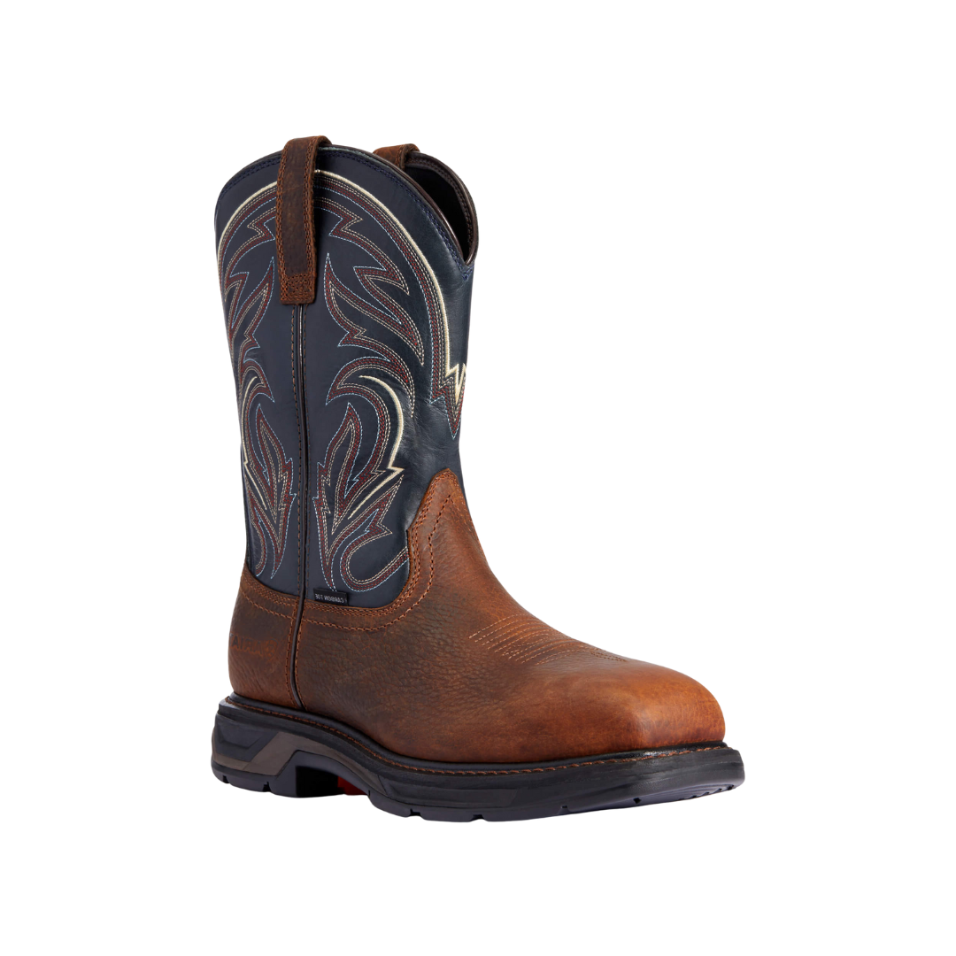 Ariat Men's WorkHog XT Cottonwood Carbon Toe Work Brown Oiled Boots
