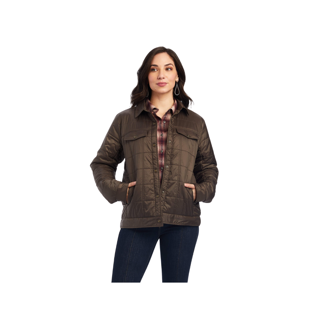 Ariat Women's Puffer Trucker Insulated Banyan Bark Jacket
